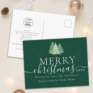 Firmenlogo Frohe Weihnachten Elegantes Skript