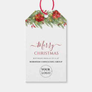 Firmenlogo Frohe Weihnachtsfirma feierlich Geschenkanhänger