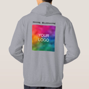 Firmenlogo für "Back Design" - Männergrau Hoodie