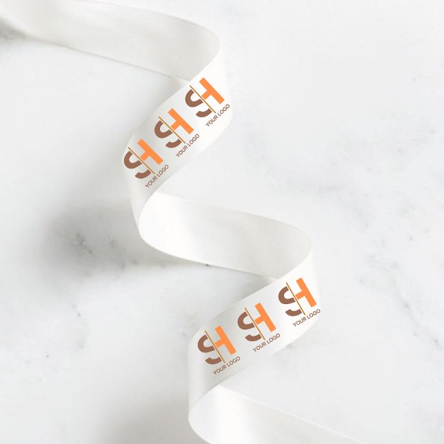 Firmenlogo für kundenspezifische Geschenke weiß Satinband (Von Creator hochgeladen)