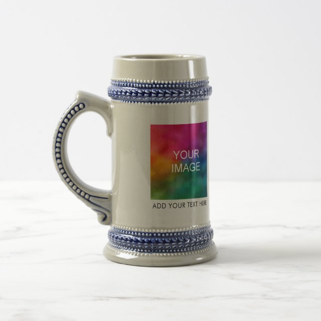 Firmenlogo für Mama-Foto--Vater für benutzerdefini Bierglas (Links)