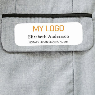 Firmenlogo für Mitarbeiter - Farbe magnetisch Namensschild