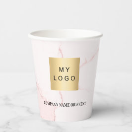 Firmenlogo für Rosa Marmor, rosa Farbe Pappbecher