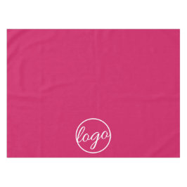Firmenlogo Fuschia Hot Pink auf der Custom Trade S Tischdecke