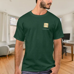 Firmenlogo Geschäft grün T-Shirt
