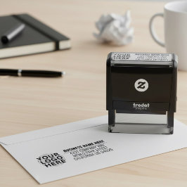 Firmenlogo, Geschäftliche Rücksendeadresse Permastempel