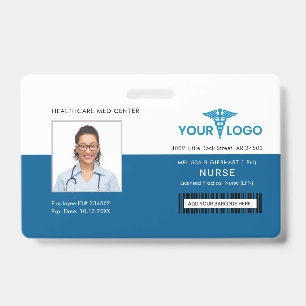 Firmenlogo Gesundheitswesen Mitarbeiter Individuel Ausweis
