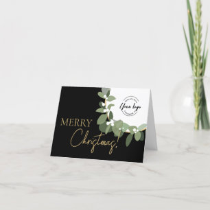 Firmenlogo Gold schwarz Custom Frohe Weihnachten