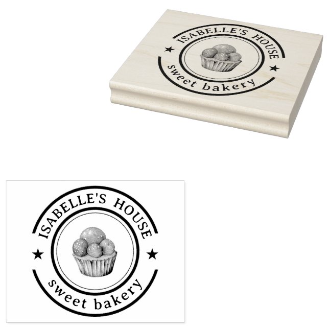 Firmenlogo | Große Personalisierte, hausgemachte L Gummistempel (Stempel)