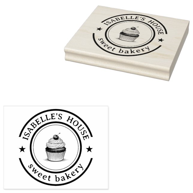 Firmenlogo | Große Personalisierte, hausgemachte L Gummistempel (Stempel)