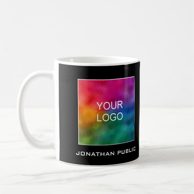 Firmenlogo hier Namenstext hinzufügen Moderne Anpa Kaffeetasse (Links)