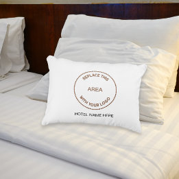 Firmenlogo Hotel Guest House Name White Dekokissen