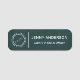 Firmenlogo Imitats Mitarbeiternamenstempel Namensschild