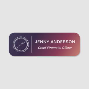 Firmenlogo Imitats Mitarbeiternamenstempel Namensschild