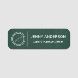 Firmenlogo Imitats Mitarbeiternamenstempel Namensschild