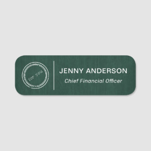 Firmenlogo Imitats Mitarbeiternamenstempel Namensschild