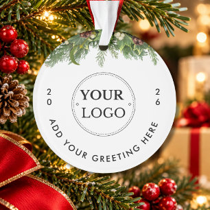 Firmenlogo Jahr Moderne Weihnachtsgrün Ornament
