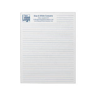 Firmenlogo Kontakt Blaue Linie College Regel Notizblock