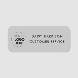 Firmenlogo | Leicht graue Mitarbeiter Namensschild