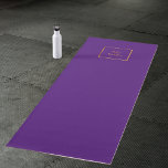 Firmenlogo lila klassisches Business-Studio Yogamatte<br><div class="desc">Ein klassischer,  zeitloser lila Hintergrund. Personalisieren und fügen Sie Ihr eigenes Unternehmen,  Firmenlogo. Diese Matte ist auch in unserem Geschäft mit Platz für ein Rechteck-Logo und mehrere Hintergrundfarben erhältlich. Zurück: kein Design oder keine Farbe. Matching Handtücher sind in unserem Geschäft erhältlich.</div>