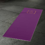Firmenlogo lila klassisches Business-Studio Yogamatte<br><div class="desc">Ein klassischer,  zeitloser lila Hintergrund. Personalisieren und fügen Sie Ihr eigenes Unternehmen,  Firmenlogo. Matching Handtücher sind in unserem Geschäft erhältlich.</div>