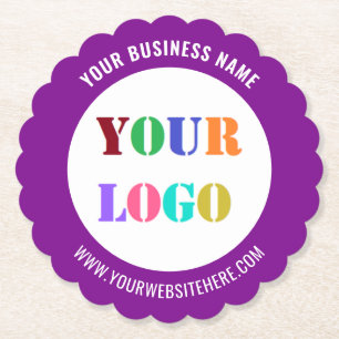 Firmenlogo Marken Werbepapier Untersetzer