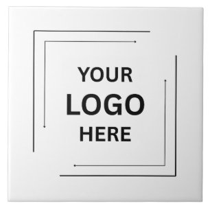 Firmenlogo Minimalistisch Einfach Schlicht Weiß Fliese