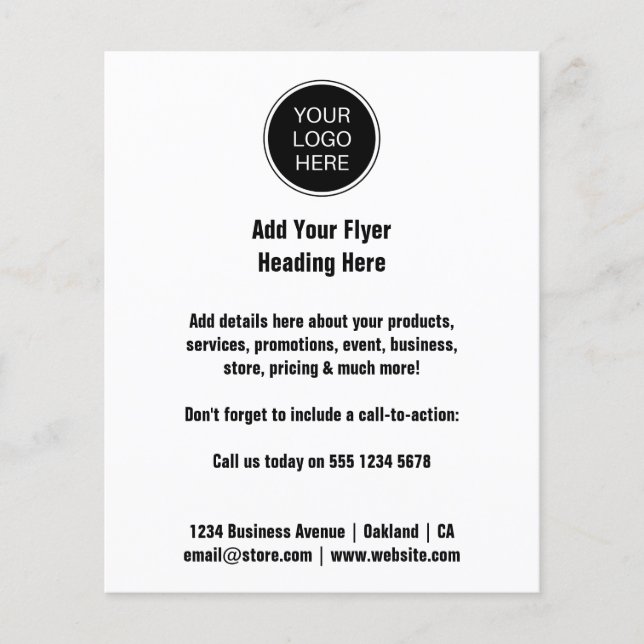 Firmenlogo | MINIMALISTISCH Flyer (Vorne)