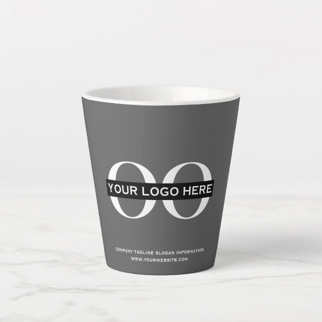Firmenlogo Minimalistisch Milchtasse (Vorderseite)