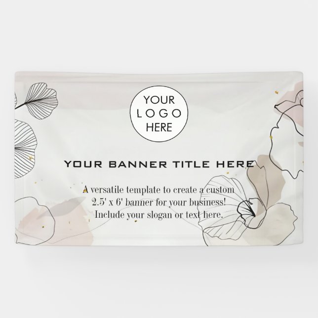 Firmenlogo Minimalistisch Moderne berufliche Marin Banner (Horizontal)