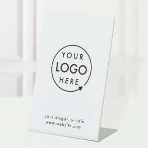 Firmenlogo MINIMALISTISCH Sockelschild