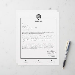Firmenlogo Minimalistische einfache saure Letter Briefbogen