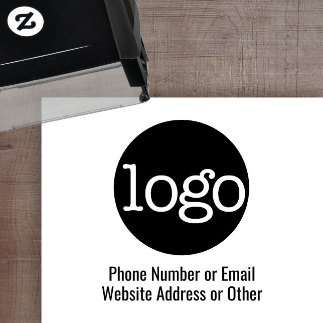 Firmenlogo mit 2 Zeilen Text Permastempel (Von Creator hochgeladen)