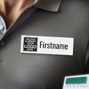 Firmenlogo mit Bereich für nur Vornamen Namenschild