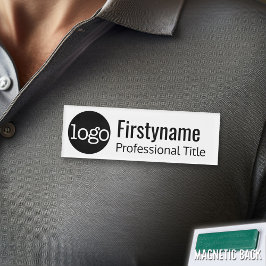 Firmenlogo mit Vorname Beruflich Namenschild