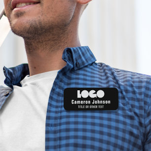 Firmenlogo Mitarbeiter Magnetfeld Abzeichen Name Namensschild