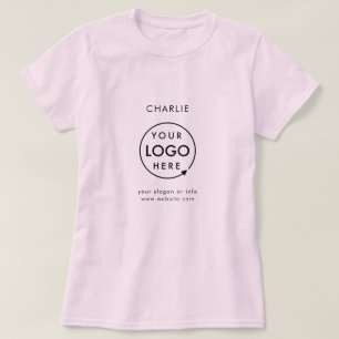 Firmenlogo Mitarbeiter Name Unternehmen Markenbeze T-Shirt