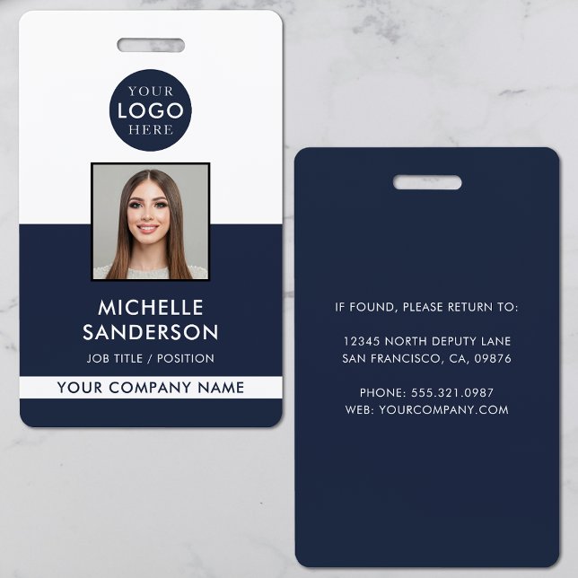 Firmenlogo Mitarbeiter Personal Ausweis Foto ID (Company Logo Staff Employee Photo ID Badge
)