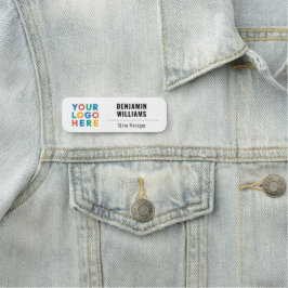 Firmenlogo Mitarbeiter von Magnetband Namensschild