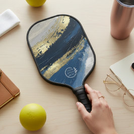 Firmenlogo Modern Abstraktes blaues Unternehmen Pickleball Schläger