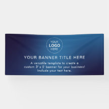 Firmenlogo Modern Beruflich 6' Banner