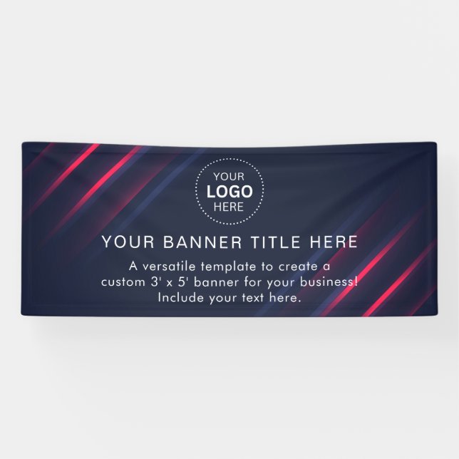 Firmenlogo Modern Beruflich 6' Banner (Horizontal)