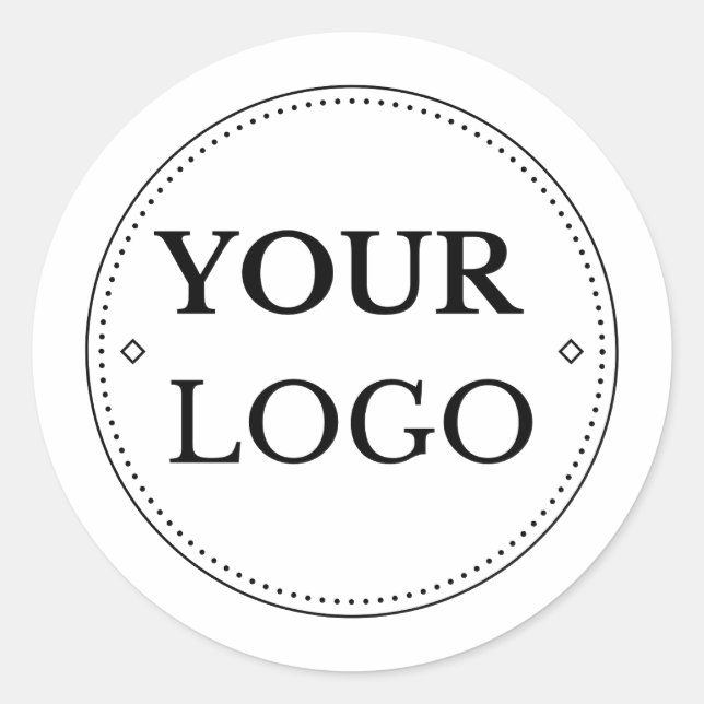 Firmenlogo Modern Beruflich Runder Aufkleber (Vorderseite)
