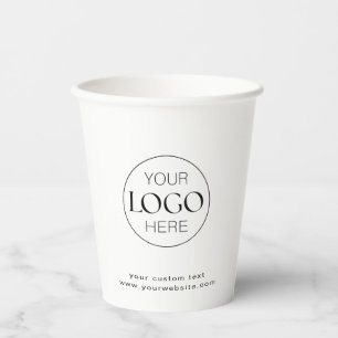 Firmenlogo Modern, einfach, sauber Pappbecher