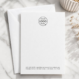 Firmenlogo | Modern Minimalistisch sauber einfach Mitteilungskarte