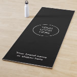 Firmenlogo Modern Yoga Mat Yogamatte<br><div class="desc">Diese einfache, moderne Yoga-Matte ist leicht zu personalisieren, indem Sie den Text in den Text Ihrer Wahl ändern und auch Ihr eigenes Logo hochladen, um den Platzhalter vor der Bestellung zu ersetzen. Wenn Sie den Text personalisiert haben und Ihr eigenes Logo hochgeladen haben, dann, wenn Sie erweiterte Einstellungen vornehmen möchten,...</div>