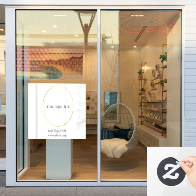 Firmenlogo | Moderne Unternehmensvorlage Fensteraufkleber (Schaufenster)