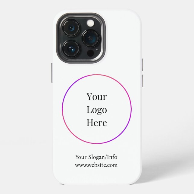 Firmenlogo | Moderne Unternehmensvorlage iPhone 13 Pro Hülle (Hinten)