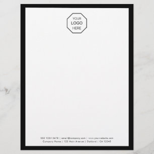 Firmenlogo Moderner minimalistischer Briefkopf