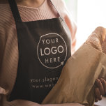 Firmenlogo | Moderner Minimalschwarz Beruflich Schürze<br><div class="desc">Ein einfaches,  individuelles schwarzes Geschäftsmodell in modernem minimalistischem Stil,  das mit Ihrem Firmenlogo und Text leicht aktualisiert werden kann. Wenn Sie Hilfe bei der Personalisierung dieses Produktes benötigen,  kontaktieren Sie mich bitte über den unten stehenden Nachrichtenkopf und ich werde Ihnen gerne weiterhelfen.</div>